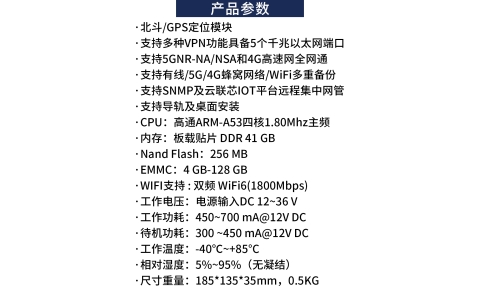 YLX-Q60S  5G工业路由器（单卡）