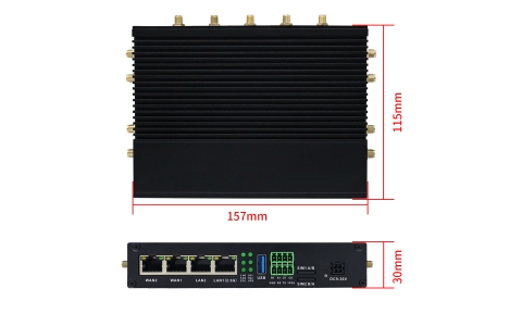 YLX-M87X2  5G双模四SIM卡工业网关